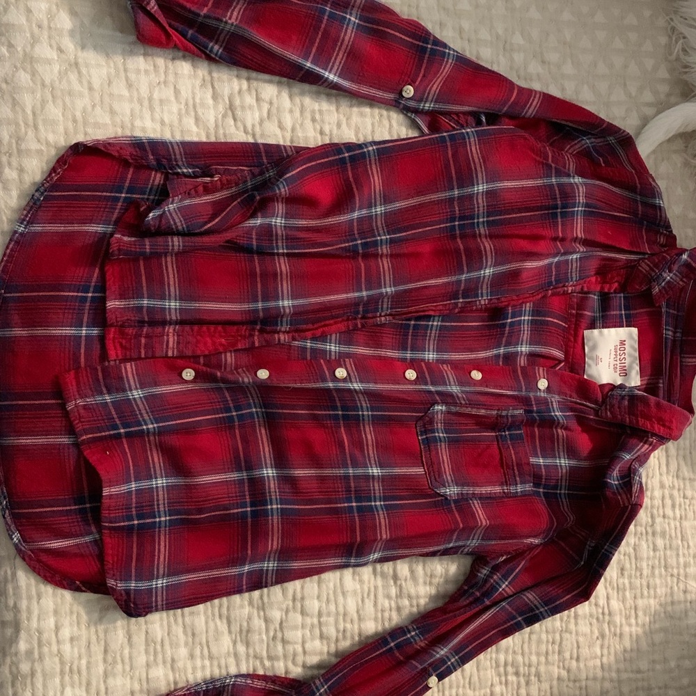 Two Plaid Button Up long sleeve shirts